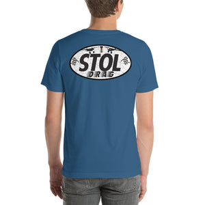 Short-Sleeve Stol drag front / back and sleeve t-shirt